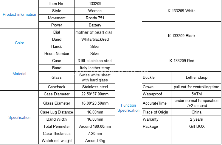 Detail Specification For 133209