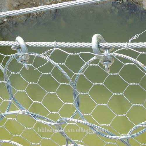 Gabion hexagonal wire mesh/ PVCfire proofing hexagonal wire mesh