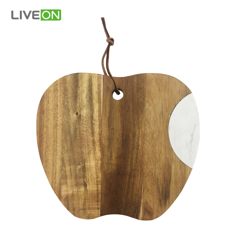 Apple Sharp Cutting Board With Knife