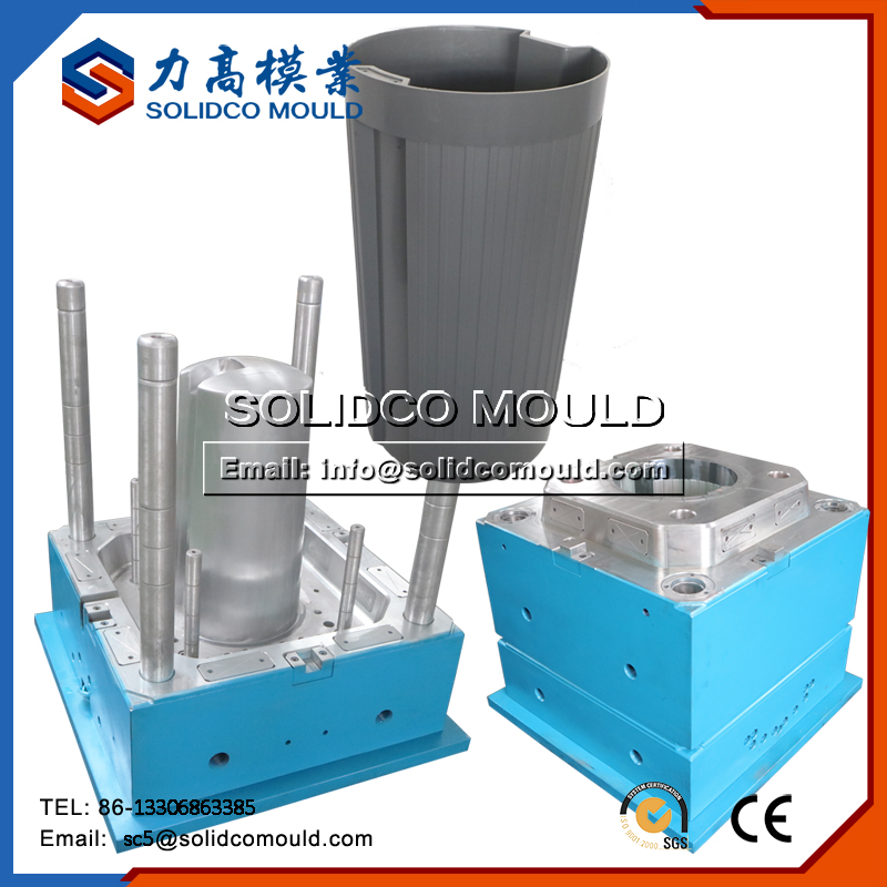 Plastic Step Trash Can Rectangular Wastebasket Garbage Container Bin Mould