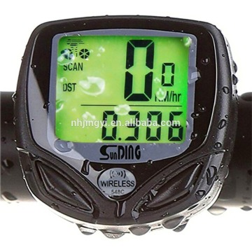 wireless mini bike speedometerbicycle computer noctilucent multi function adjust digital odometer