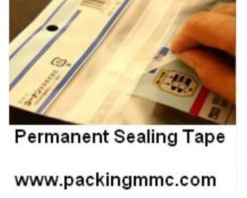 Permanent sealing tape, envelope sealing tape