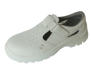 white microfiber leather soft nurse shoes