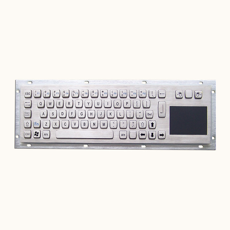 لوحة مفاتيح معدنية إنجليزية وعربية مع لوحة ماوس تعمل باللمس
