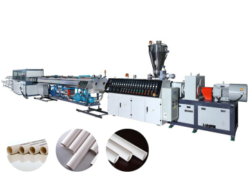 High output PPR PE pipe production line