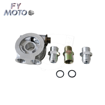 Oil Cooler Filter Sandwich Plate Thermostat Adaptor AN10 Fittings 3/4\" 16-UNF Oil Filter Adapter