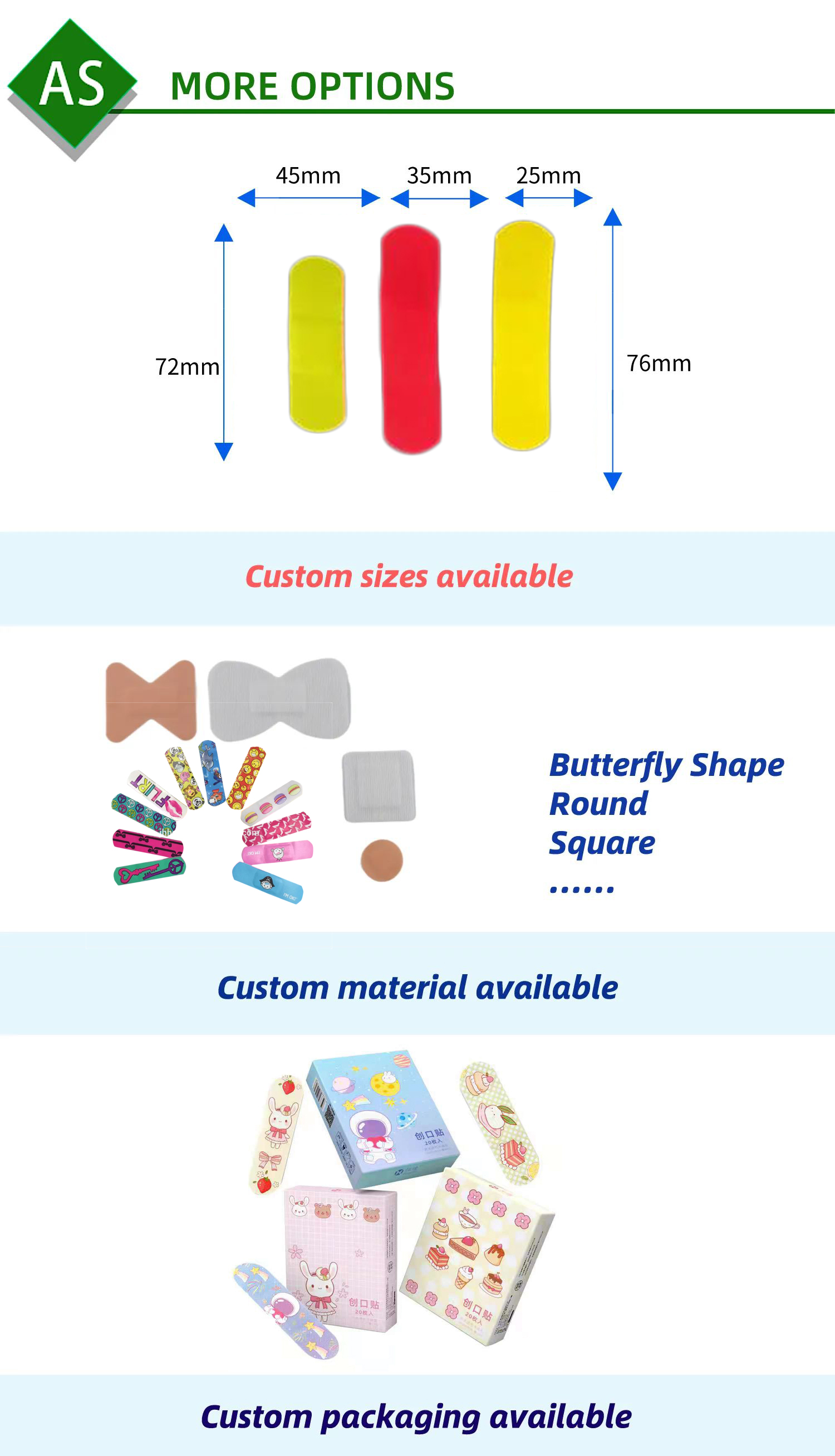High Quality Custom printed Adhesive Band Aid Plaster Band-aid