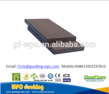 black plastic composite deck board