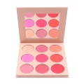 paleta de blush fosco com alto brilho pigmentado para rosto