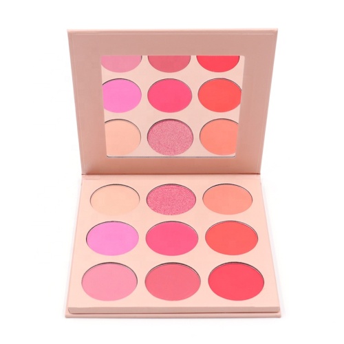 palette de fard à joues mat brillant pour le visage hautement pigmenté