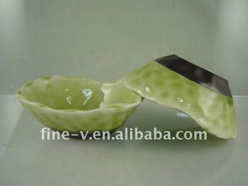 small and exquisite irregular ceramic dish/bowl