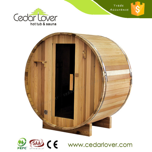 Luxury outdoor cedar wooden barrel sauna Room Manufacturers