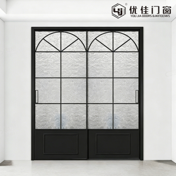 French Style Single Glass Sliding Door