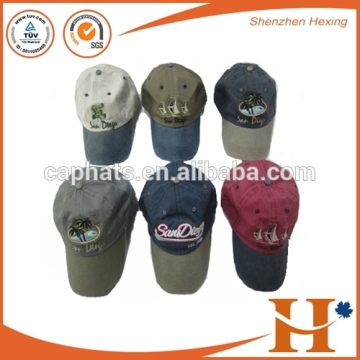 Unstructured wahsed cap outdoor worn-out baseball cap