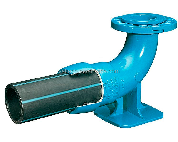 hot sale ductile iron double flange 90 degree duckfoot bend with good price