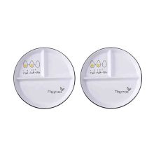 Ceramic Divided Plates Handmade Porcelain for Weight Loss Control