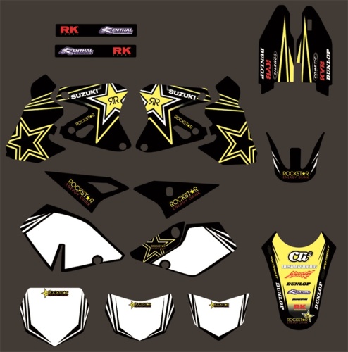 0006 Suzuki graphiques & arrière-plans Stickers autocollants pour DRZ400 DRZ 400 2000-2012