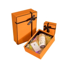 Heaven and Earth Cover Handheld Card Lid and Base Ribbon Jewelry Box