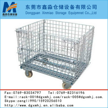 Collapsible storage cage/wire bins