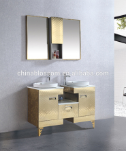 cheap mirrored stainless steel bathroom cabinet suite