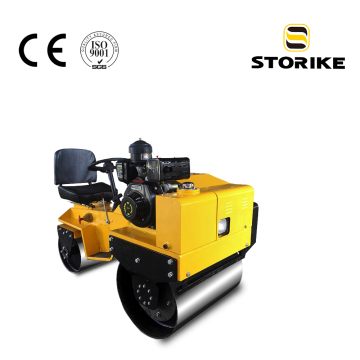 Variable plunger pump small double drum road roller