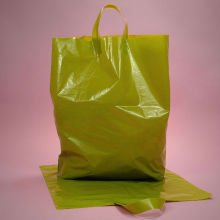 HDPE printed soft loop handle bag, PE tote bag