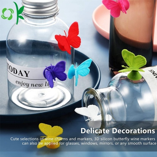 Custom Creative Newest Silicone Wine Glass Bottle Marker