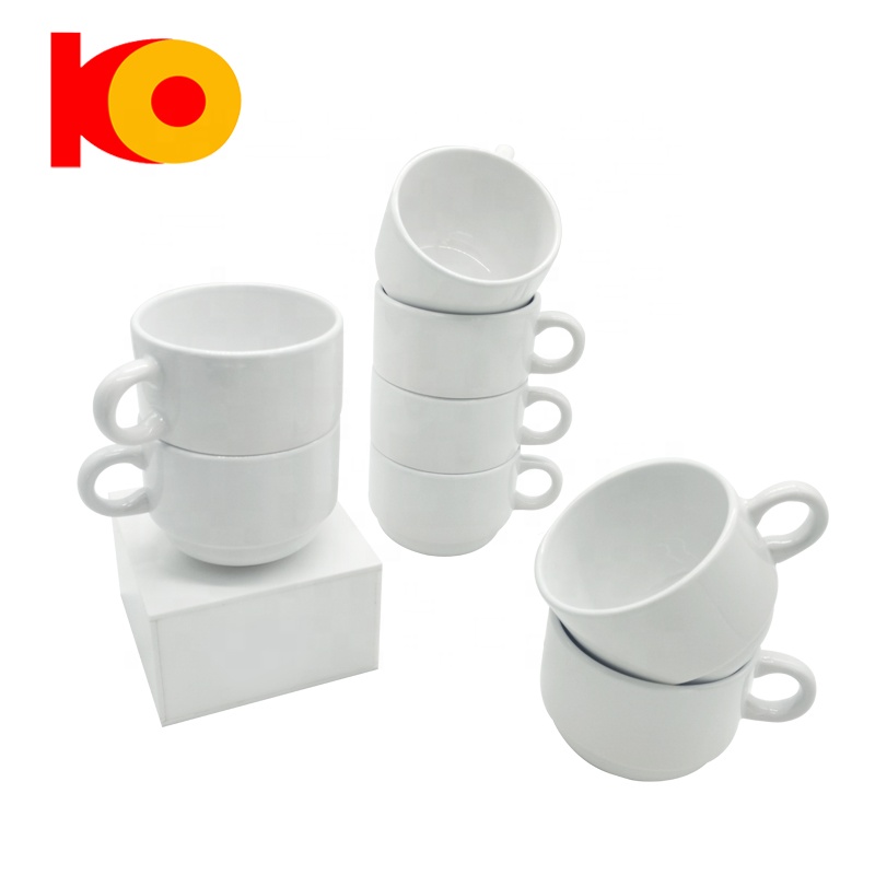 Cheap price stacked sublimation ceramic Wholesale hot selling mug