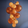 Personnalisation Iridescente Grape Escair Round Chandelier