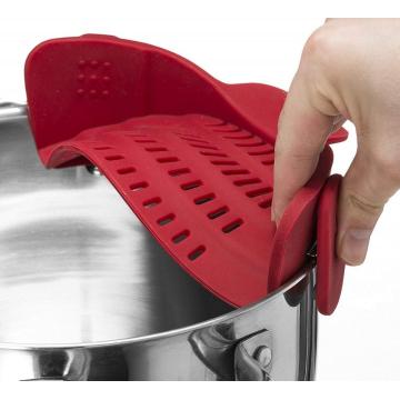 Silikon-Clip-on-Sieb für Spaghetti Pasta Colander