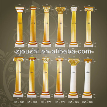 2014 waterproof pu fiber pillar column for home decoration