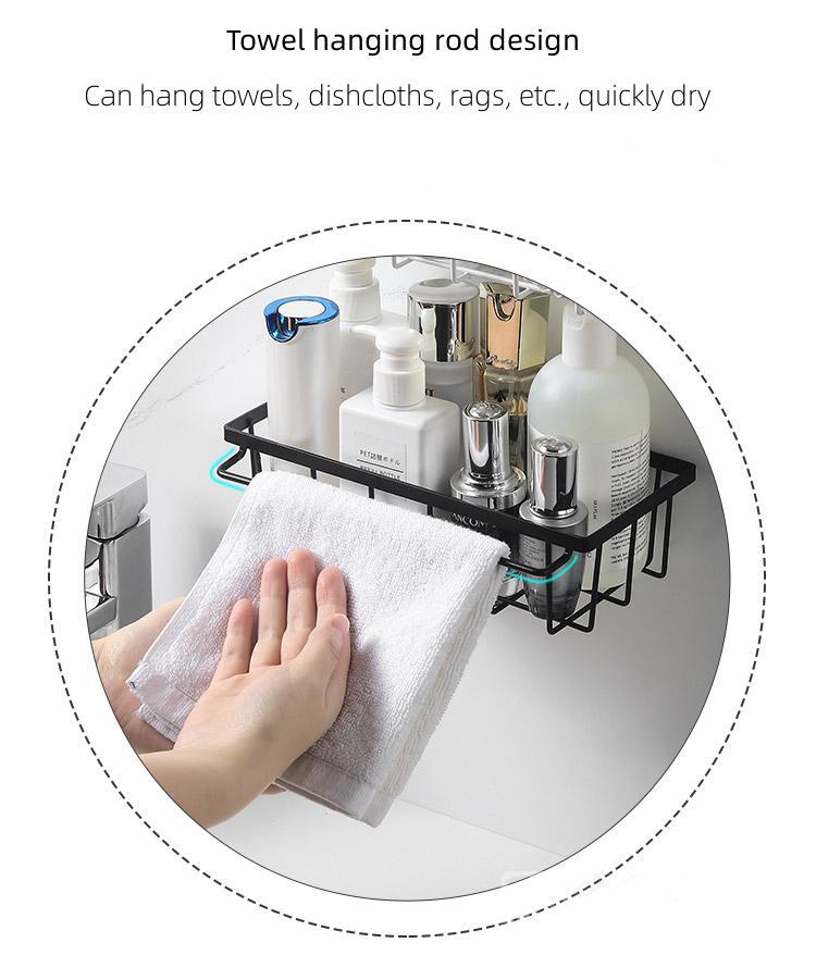 প্রাচীর-মাউন্ট করা লোহার ড্রেন র্যাক Wall-Mounted Iron Drain Rack