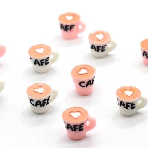 Wholesale Kawaii Coffee Cup Resin Bead Cabochon Photo Props Children Play Dollhouse DIY Ornament Accessories Jewelry Deco Store