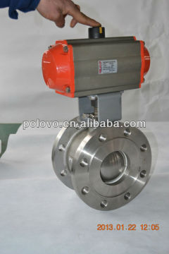 Short pneumatic valve wafer italy ball valve