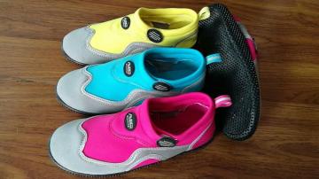 Aqua shoes go outdoors for hiking pool walking