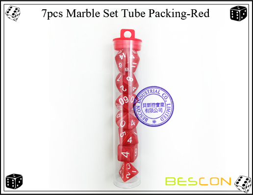 7pcs Mármol Set Tube Packing-Red2 7pcs Marble Set Tube Packing-Red2