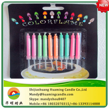 color flame candle