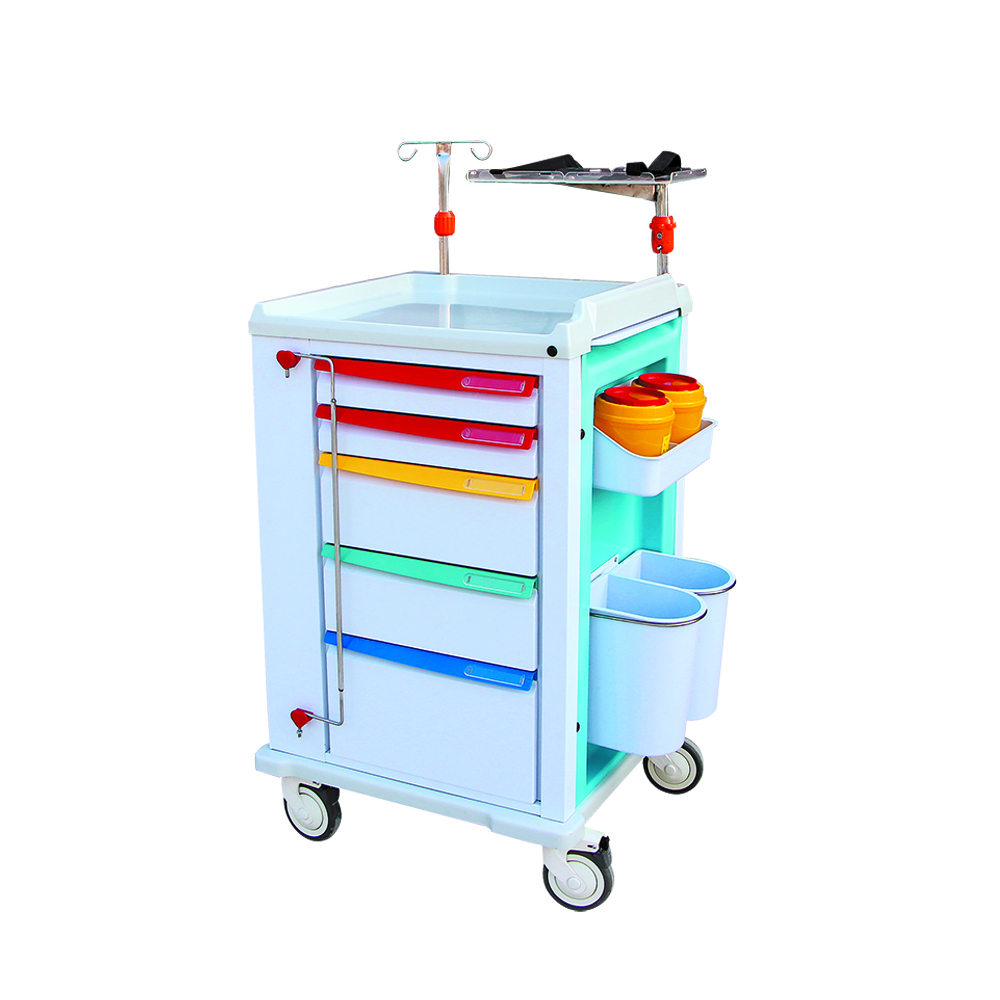 emergency trolley in hospital equipment