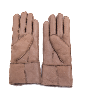 Warm Sheepskin Out Sewing Gloves