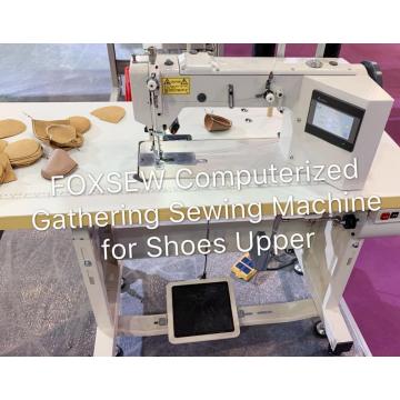 Computerized Gathering Sewing Machine for Shoes Upper