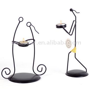 Figural Metal Wire Candle Holder for Tealight Candle.