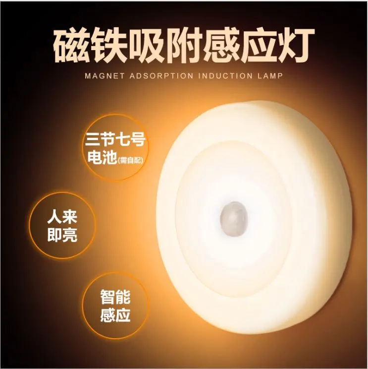 Amazon 1W 6LED Intelligent Battery Body Sensor Lamp