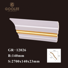 Goolee Elegant Design Modern Plain PU Cornice Moulding For Wall Decor