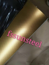 304 stainless steel embossed sheets Linen Gold