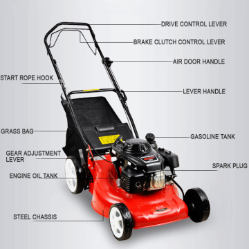 6.0hp 20 &#39;Tangan Dorong 4-Stroke Gasoline Lawn Mower