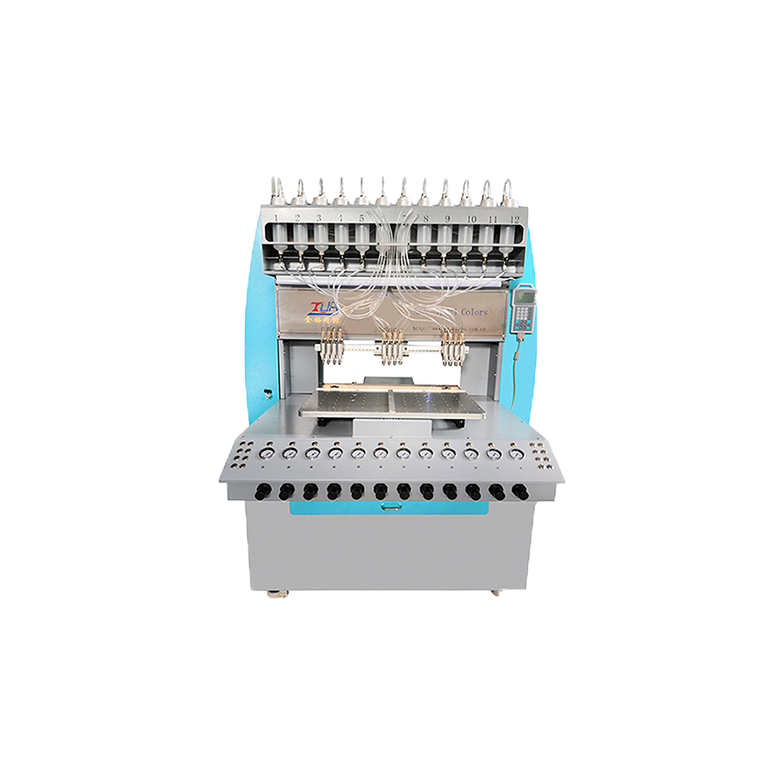 Jinyu 12 buru / orratzak / koloreak PVC Label Dispenser Machine