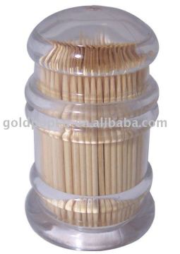 Plastic toothpick holder
