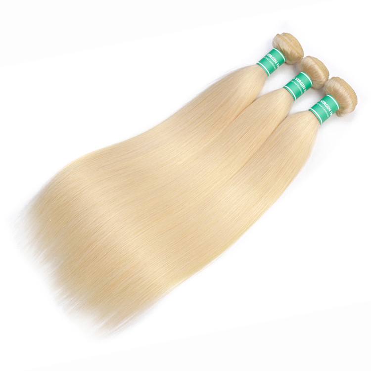 613 Blonde hair bundles Wholesale virgin Russian Blonde human Hair extension