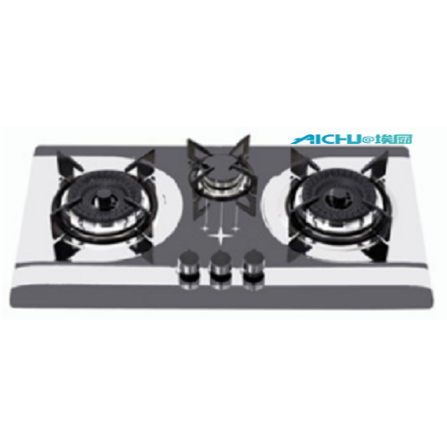 3 Burners Dibina Dalam Cooktop Keluli