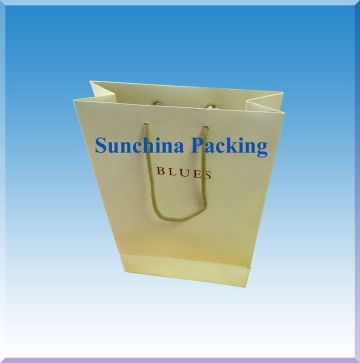 factory directly folded shopping paper bag